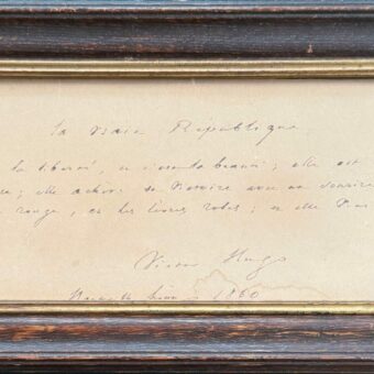 Victor Hugo déclare : "La Vraie République c'est la liberté, et c'est la beauté, elle est triomphante [...]"