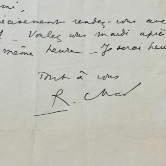 René Char rencontre son ami Pablo Picasso