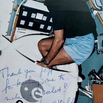 Portrait dédicacé de l'astronaute Wubbo J. Ockels