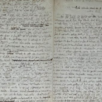 Magnifique lettre d'Elme Caro à Eugène Manuel : l'amitié, l'amour, la famille, la culture et la littérature