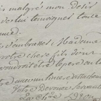 Le Chevalier d'Eon, autorisé à revenir en France, rend visite à ses amis parisiens