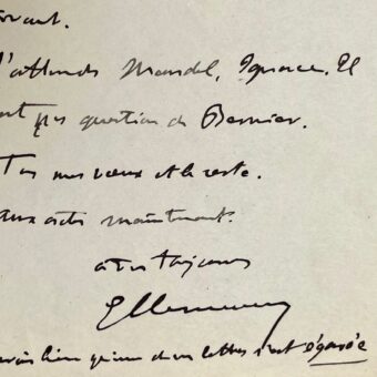 Georges Clemenceau donne des instructions à André Tardieu pour leur journal