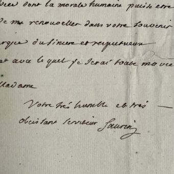 L'académicien Bernard-Joseph Saurin offre sa tragédie Spartacus à une amie