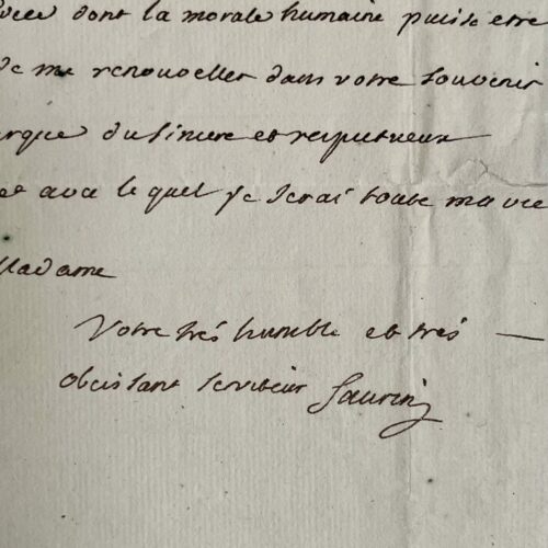 L'académicien Bernard-Joseph Saurin offre sa tragédie Spartacus à une amie