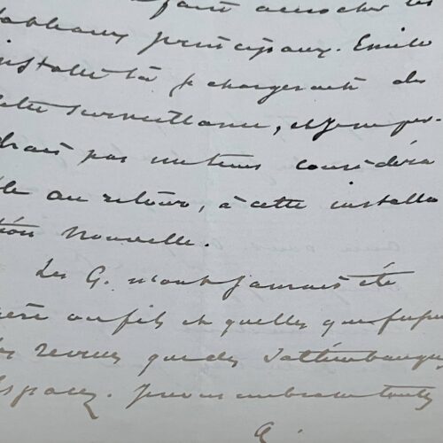 Alexandre Dumas fils voyage avec sa fille Jeannine et change la décoration de son chalet de Puys