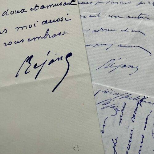 Ensemble de trois lettres de Réjane