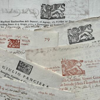 Ensemble de 7 documents vénitiens des XVIIe et XVIIIe siècles