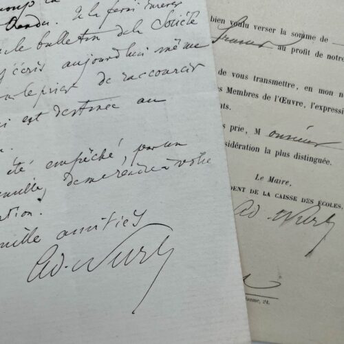 Adolphe Wurtz s'engage à publier une note du chimiste suisse Christoph Goppelsroeder
