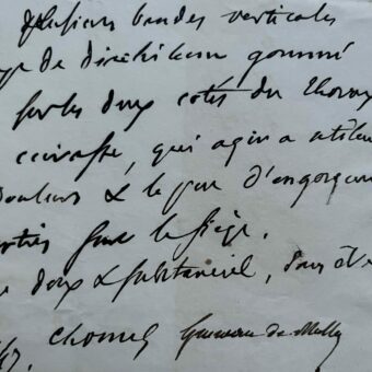 Ordonnance médicale délivrée conjointement par Auguste-François Chomel et de Noël Guéneau de Mussy
