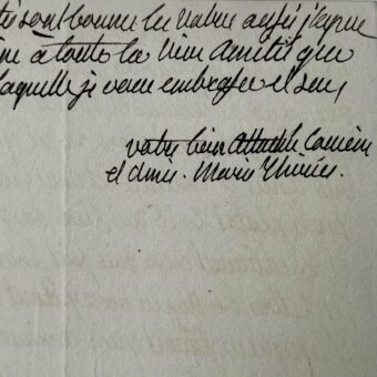 Lettre de Madame Royale à Marie-Amélie