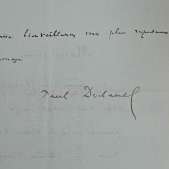 Paul Deschanel donne deux billets à des "Altesses Impériales"