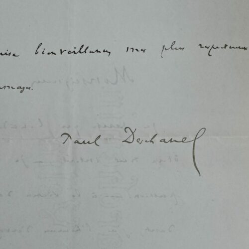 Paul Deschanel donne deux billets à des "Altesses Impériales"