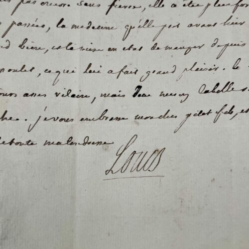 Louis XV donne des nouvelles rassurantes de la santé de Marie Leszczynska