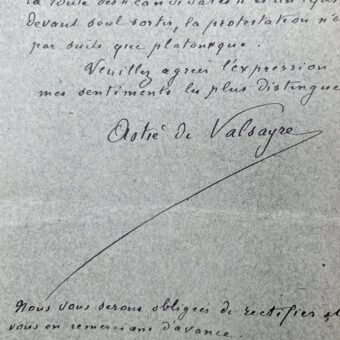 Marie-Rose Astié de Valsayre précise la position de la Ligue de l'Affranchissement des Femmes