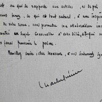 Le poète Charles Guérin n'a aucun poème à fournir à la revue Les Arts de la vie