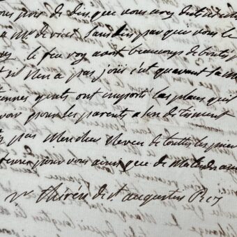 Lettre de Louise de France "Madame Dernière" à son neveu le duc de Parme
