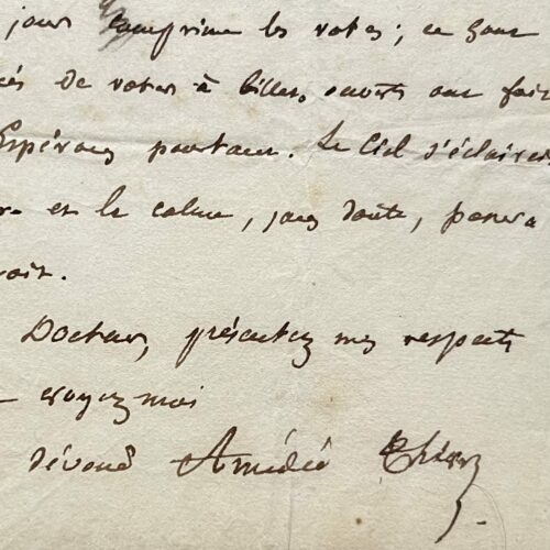 Amédée Thierry travaille à un ouvrage sur le cardinal de Granvelle et aux archives monumentales conservées à Besançon