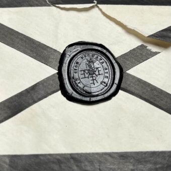 Lettre de Marie Alexandre Dumas, fille de l'illustre écrivain, datée de 1871