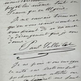 L'explorateur Paul Soleillet prépare une expédition en Algérie