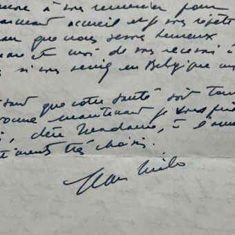 Le peintre belge Jean Milo cherche à se faire connaître en France et entrer dans des "collections intéressantes"