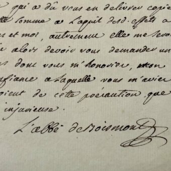 L'académicien Nicolas Thyrel, abbé de Boismont, affirme avoir réglé ses dettes