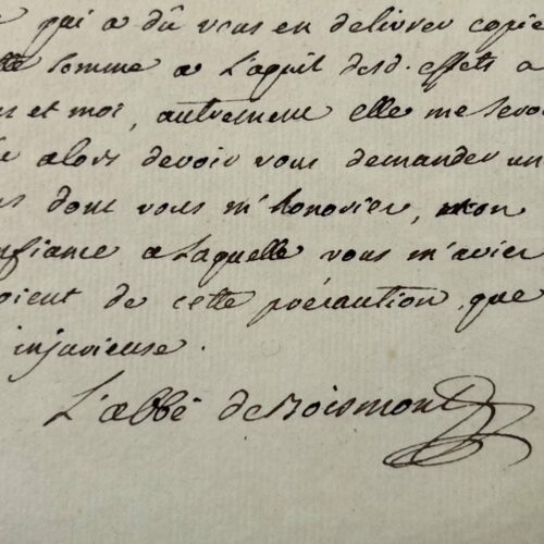 L'académicien Nicolas Thyrel, abbé de Boismont, affirme avoir réglé ses dettes