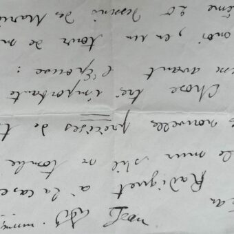 Intéressante lettre de Jean Cocteau à Jean Hugo, sur Les Mariés de la Tour Eiffel, ballet du Groupe des Six