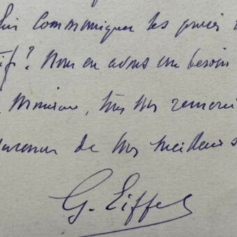 Gustave Eiffel oeuvre pour la préservation de sa Tour, dont la destruction a été décrétée