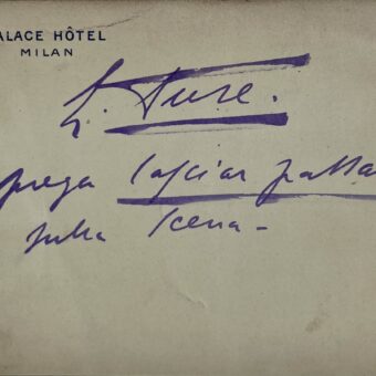 Un laissez-passer délivré par "la Duse"