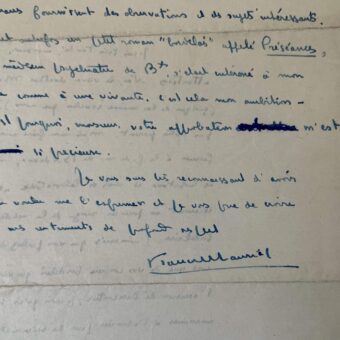 François Mauriac exprime son ambition littéraire et oeuvre pour la reconnaissance de son frère Pierre Mauriac