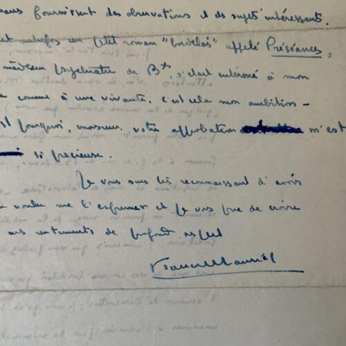 François Mauriac exprime son ambition littéraire et oeuvre pour la reconnaissance de son frère Pierre Mauriac
