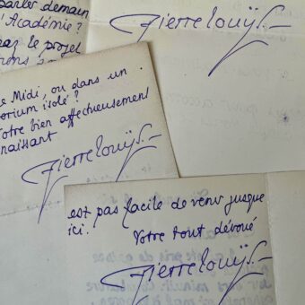 Pierre Louÿs organise et surveille la convalescence de son épouse, Louise de Heredia