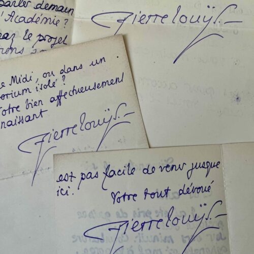 Pierre Louÿs organise et surveille la convalescence de son épouse, Louise de Heredia