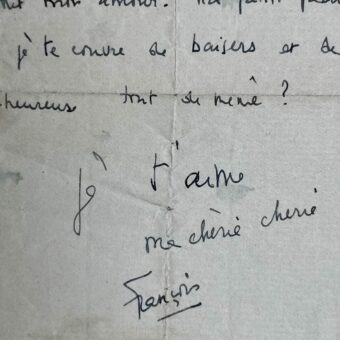 Lettre d'amour de François Mitterrand du 7 juin 1940