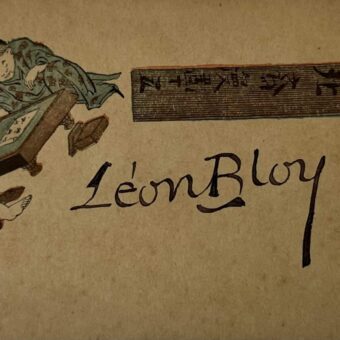 Jolie carte de visite signée de Léon Bloy