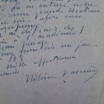 Hélène Vacaresco très émue après le décès de Brătianu