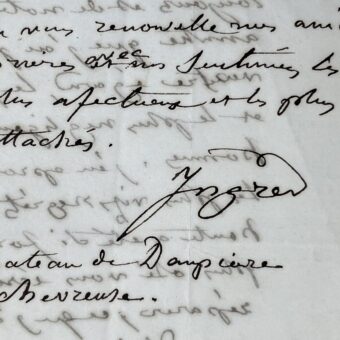 Ingres se confond en excuses et convie Schaeffer au Château de Dampierre