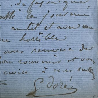 Gustave Doré tombe malade en restant toute la nuit au bal de la marine