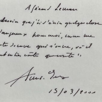 Annie Ernaux cite un passage de 'Se perdre' sur les dangers de l'écriture