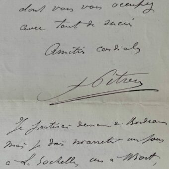 Le neurologue Albert Pitres vivement intéressé par le mémoire de Maurice de Fleury sur la neurasthénie