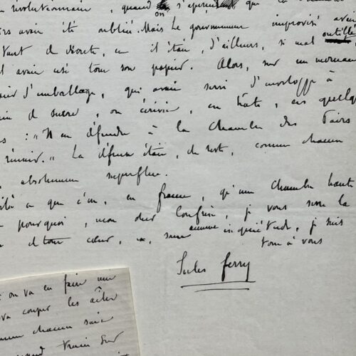 Terrible charge de Jules Ferry contre le Sénat "chargé d'enterrer toute résistance"