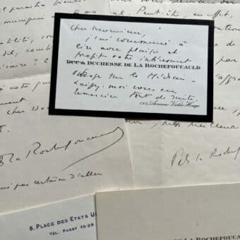 Cinq lettres d'Edmée de La Rochefoucauld à Maurice de Fleury