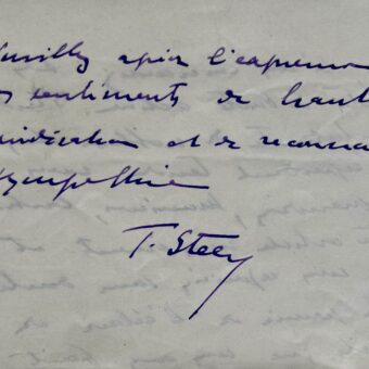 Émouvante lettre de Théodore Steeg sur la mort du bactériologiste Louis Fournier