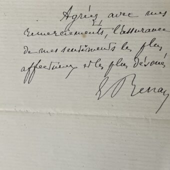 Ernest Renan salue la traduction du Don Quichotte de Cervantès par Lucien Biart