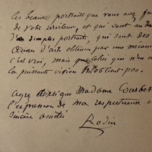 Auguste Rodin rend hommage à l'art photographique