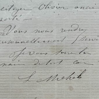 Louise Michel intercède en faveur d'un ancien déporté