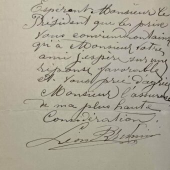 Le peintre belge Léon Brunin propose une copie de son tableau primé au Salon des artistes français