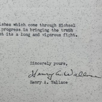 Henry A. Wallace se bat pour "faire connaître la vérité au peuple américain" en pleine Guerre froide