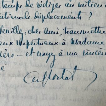 Alfred Cortot introduit Pierre de Saint-Prix à la Confédération des travailleurs intellectuels