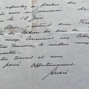 Anaïs Nin dit son admiration pour l'oeuvre de Bachelard